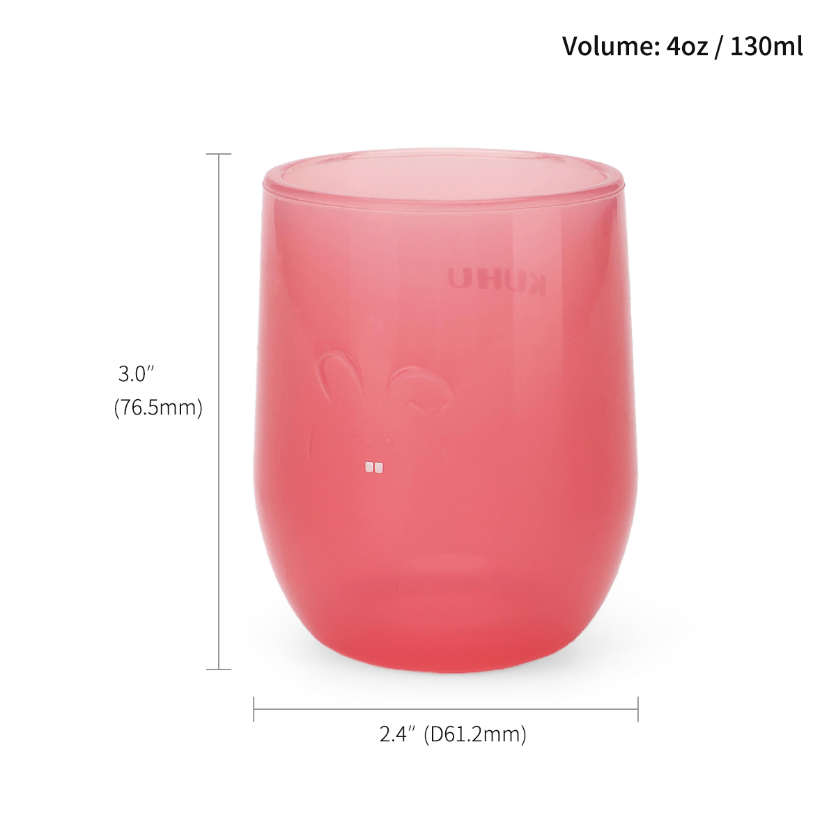 KUHU SILICONE Drinking Training Cup for Baby and Toddler - Open Cups for Babies - BPA-Free and Easy to Clean