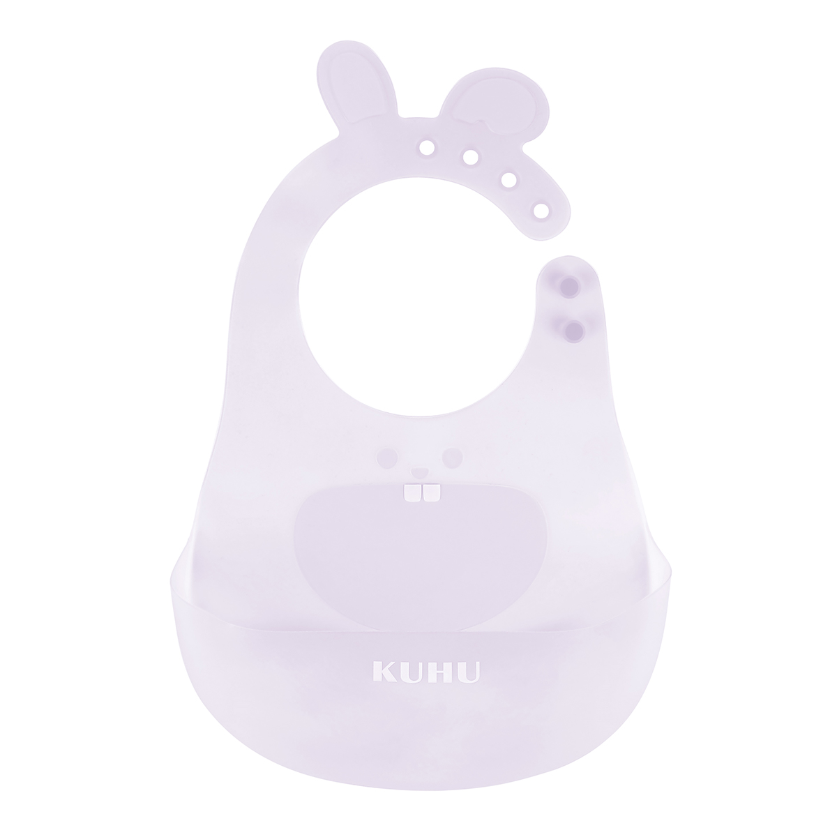 KUHU UltraThin Silicone Baby Bib - Waterproof, Easy to Clean, Adjustable - Ideal for Babies and Toddlers