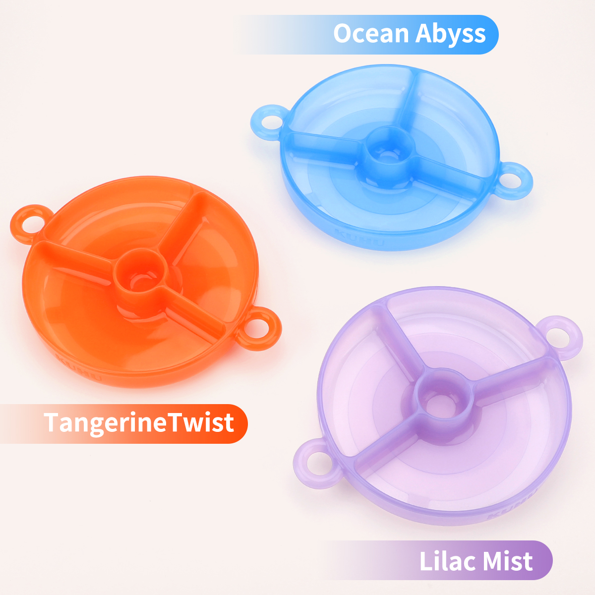 KUHU Mess-Free Feeding silicone baby plates for Babies & Toddlers - Handles, Suction Base, Perfect for Boys & Girls, silicone baby plates with suction