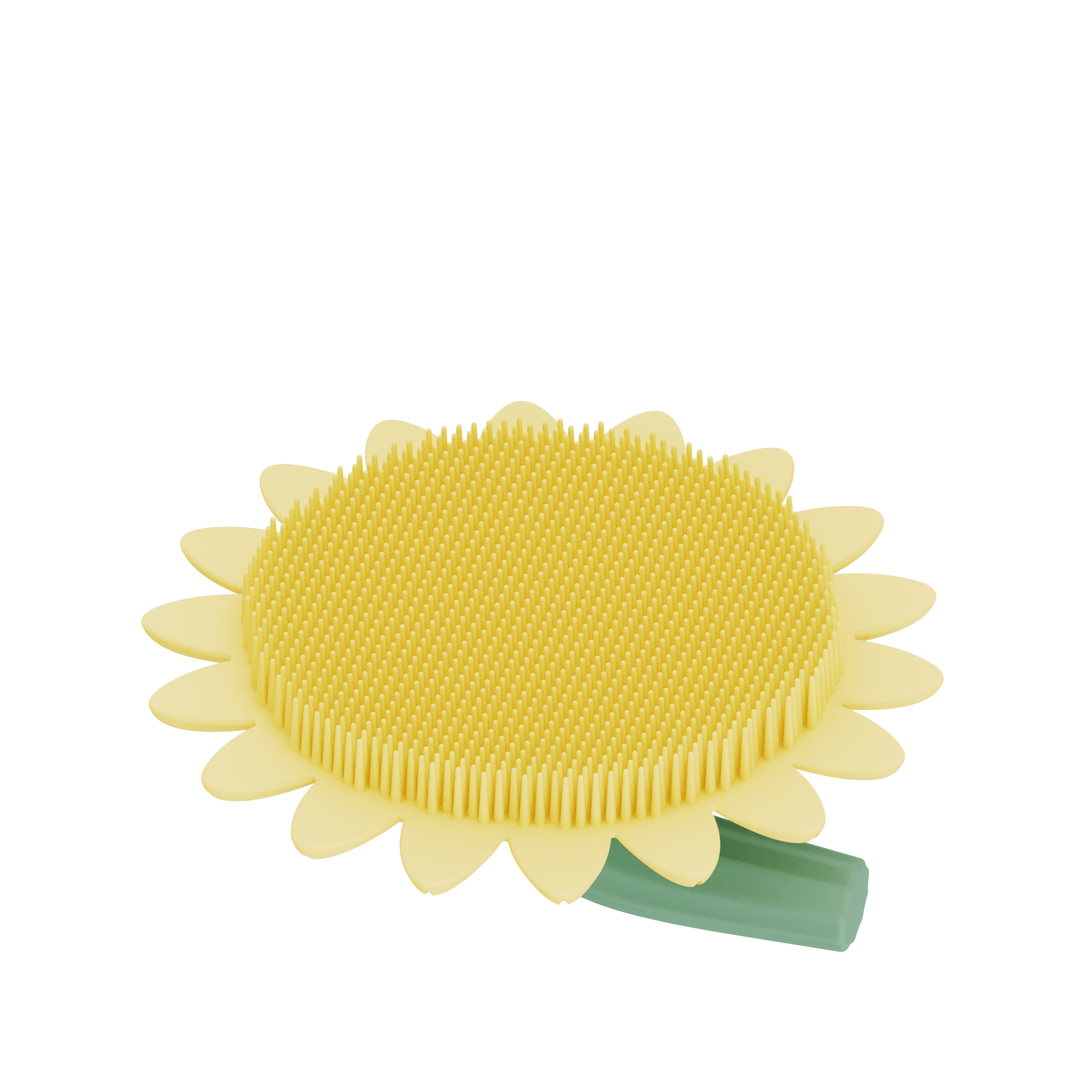 Baby Sunflower Silicone Bath Brush – Soft Silicone Shampoo Brush for Babies and Toddlers, Gentle Scalp and Body Cleaning